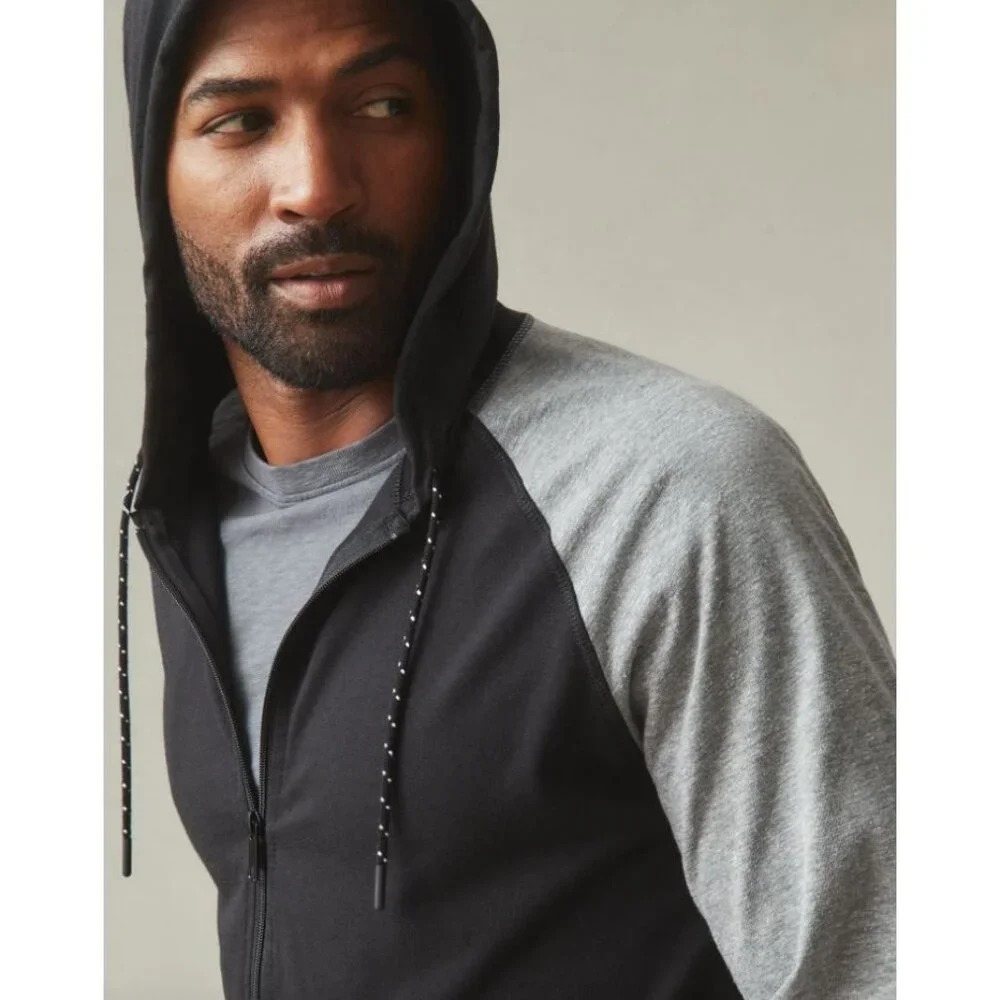 NEW American Giant Mens XL Colorblock Lightweight Full Zip‎ Jacket